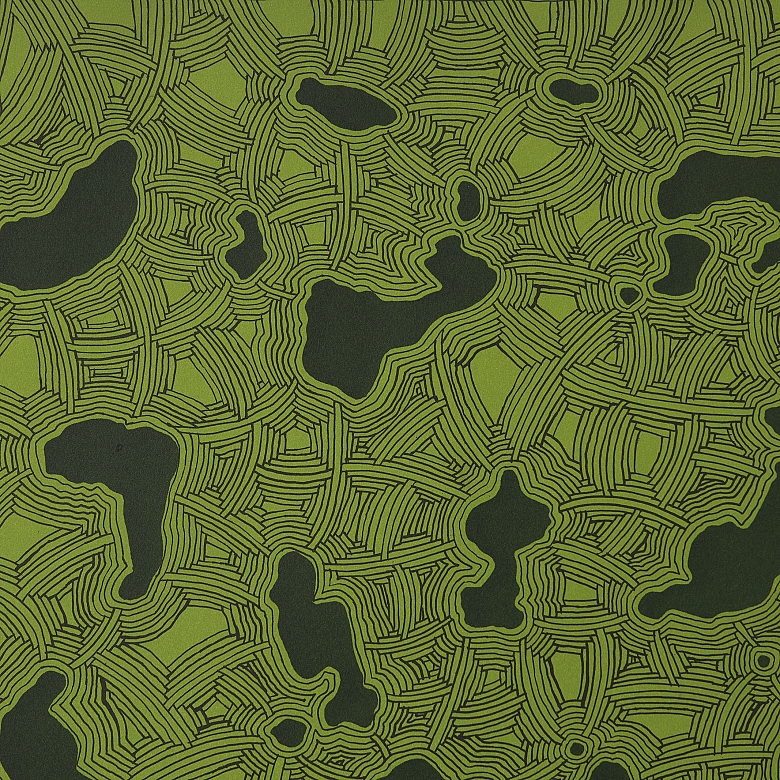 Alfredo Alcain Partearroyo (1936) “Manchitas sobre verde”, 2003 - 2