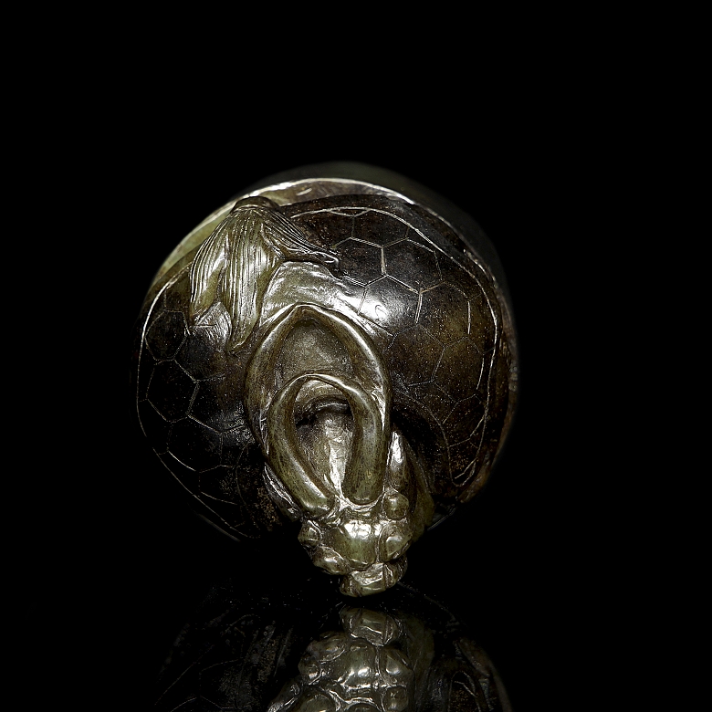 Sello de jade tallado 