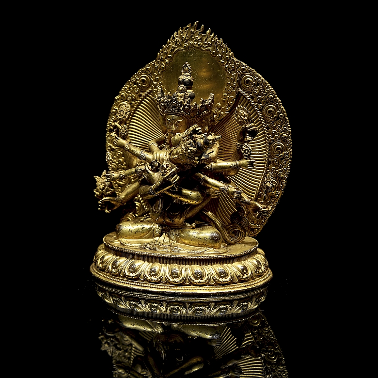 Buda de bronce dorado 