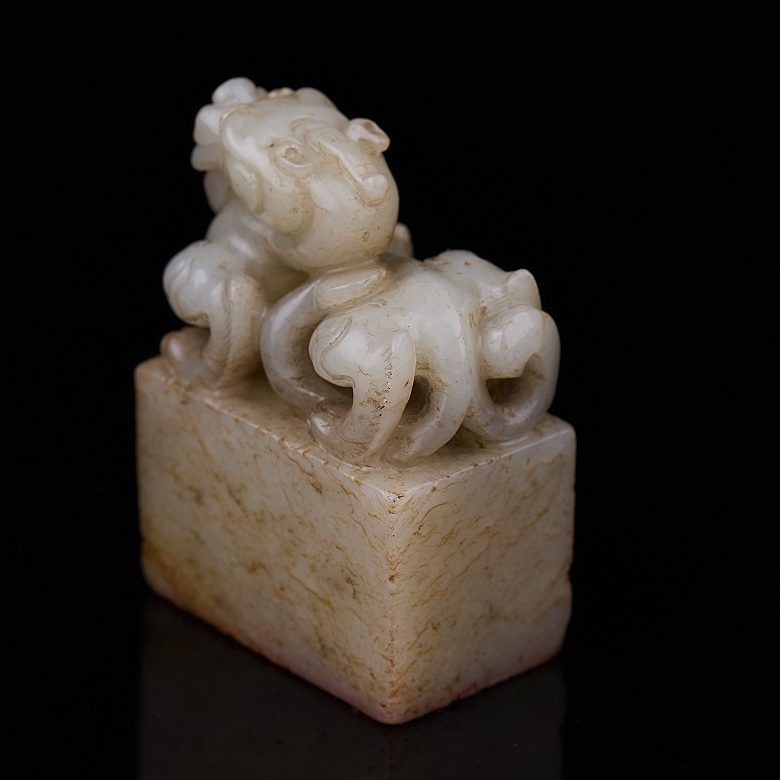 Sello de jade blanco