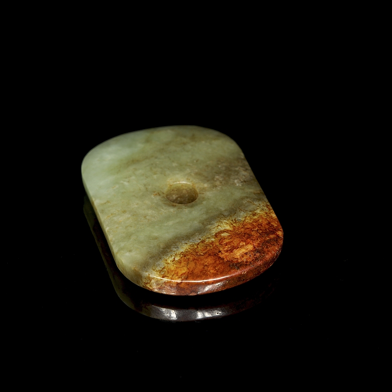 Colgante de jade tallado, cultura Hongshan