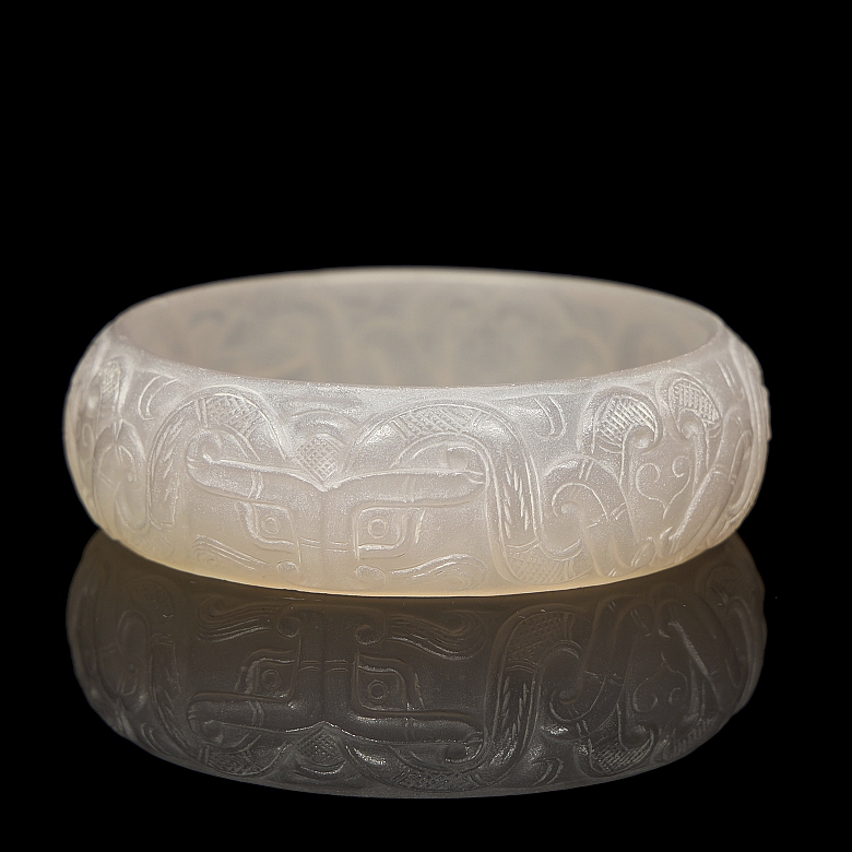 Brazalete de ágata rosa