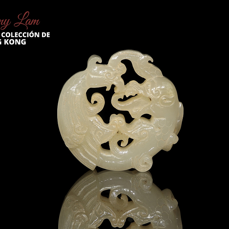 Colgante de jade blanco 
