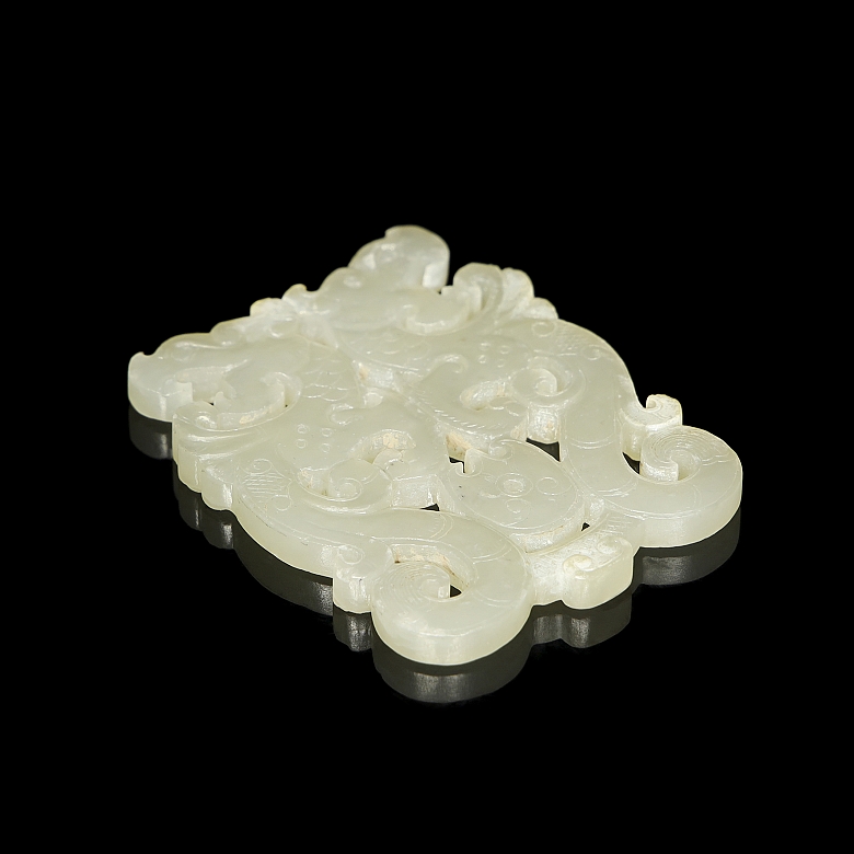 Placa de jade blanco 