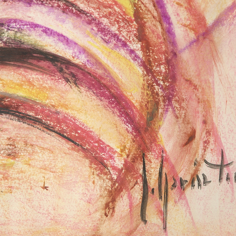 Maria Torres (20th century) ‘Cockfight’, 1993