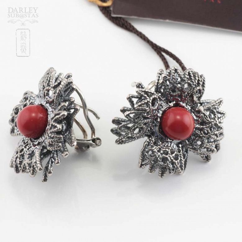 Preciosos pendientes de flor