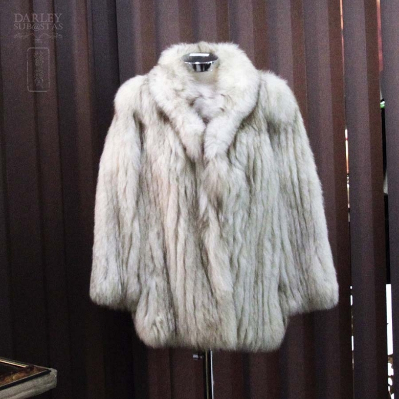 Arctic fox fur coat