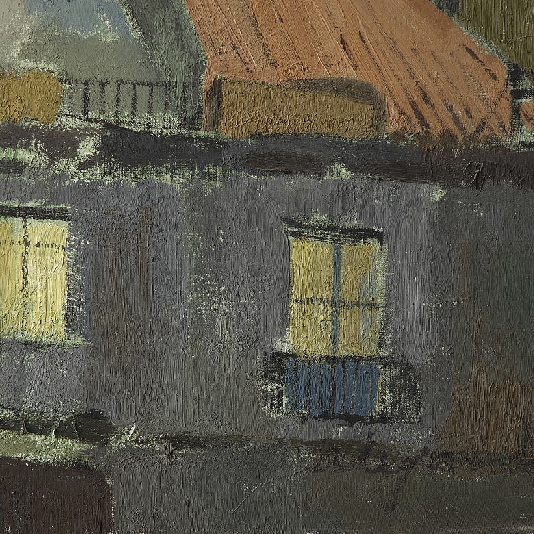 20世纪西班牙画派《马德里屋顶》 - 4