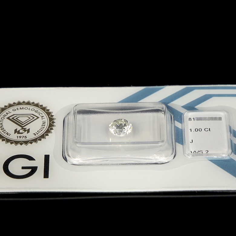 Diamante natural en talla brillante, 1.00 ct, certificado IGI - 5