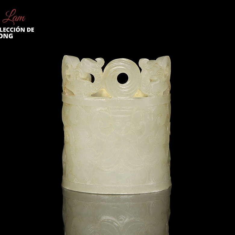 Ornamento para el pelo de jade 