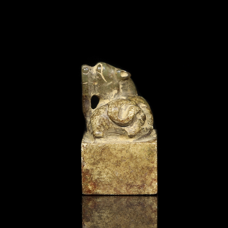 Sello de jade amarillo 