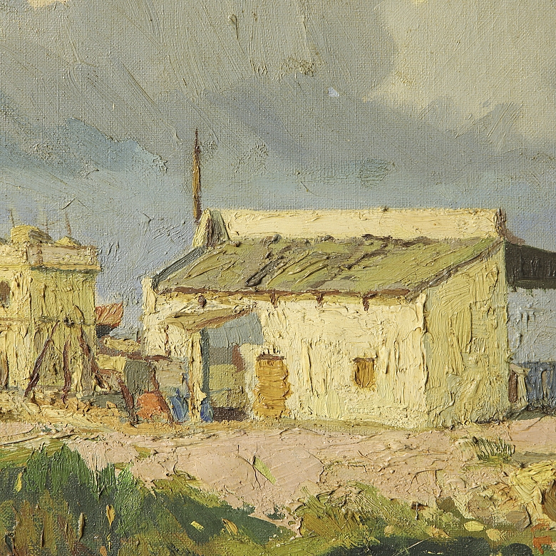 F·里维拉（20世纪）《午后阳光》，1950年 F. Rivera (s.XX)