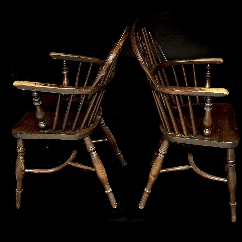 Pareja de butacas Windsor, ca. 1860