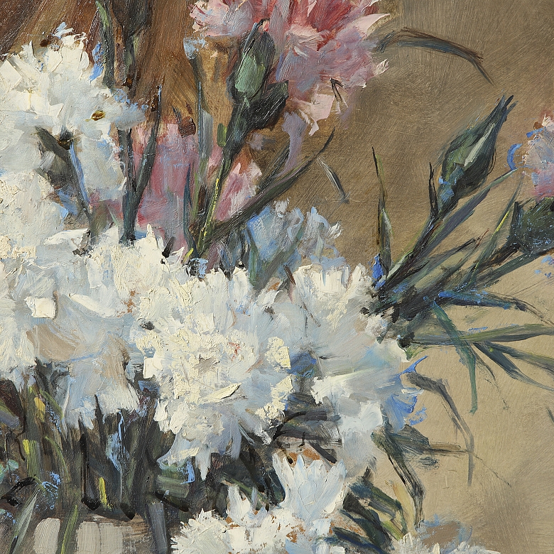 Eduardo Rodriguez Samper (1922-2018) “Still Life with Flowers”