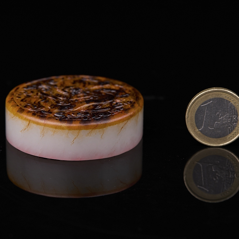 Sello circular de jade