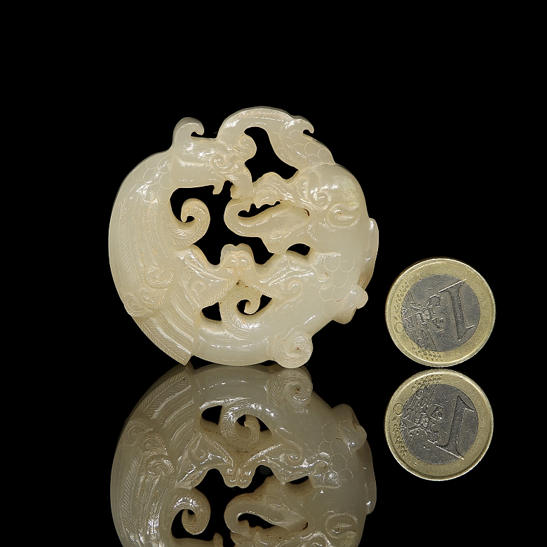 Colgante de jade blanco 