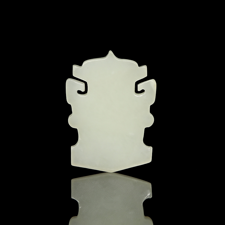 Placa de jade blanco 