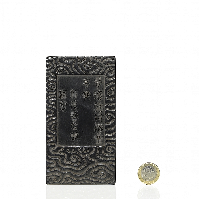 Ink piece with reliefs, Qing dynasty - 8