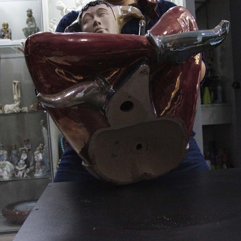 Figura de porcelana  arlequín Nadal, - 5