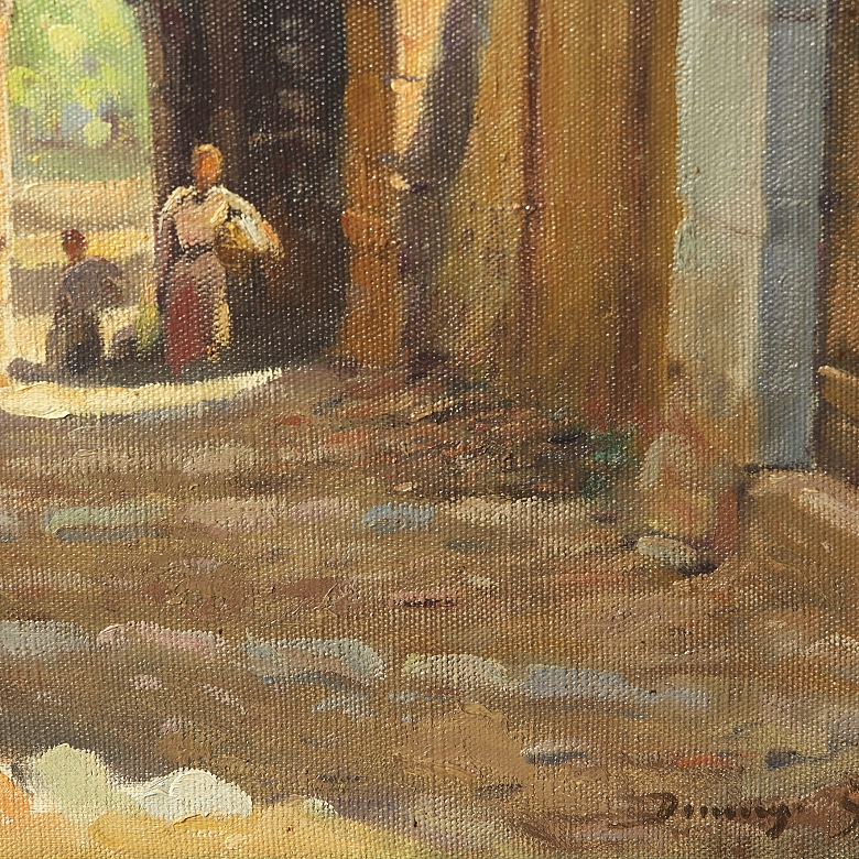 多明戈·索莱尔·吉利 Domingo Soler Gili（1871–1951）《漫步于立面之间》