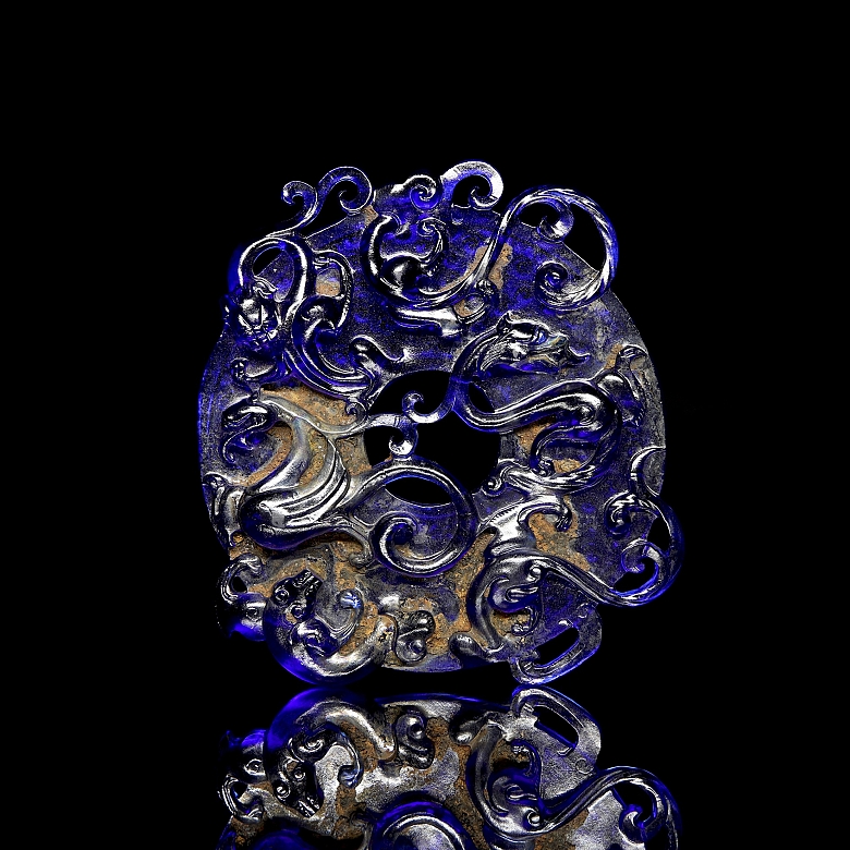 Liulí plate ‘Dragons,’ Han Dynasty