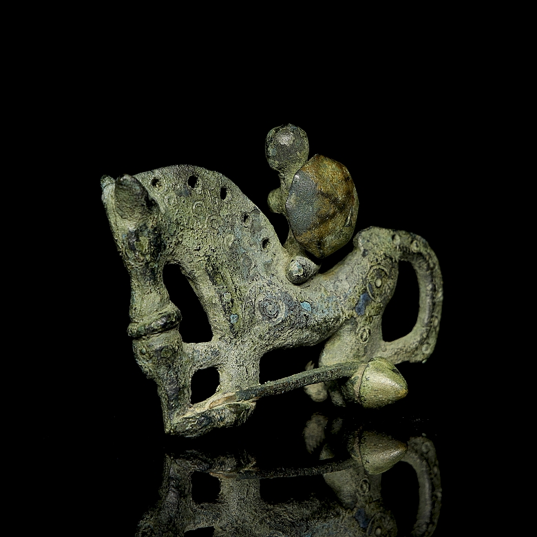 Iron Age (3rd-2nd c. BC) ‘Fibula of a horseman on horseback with shield’ - 4