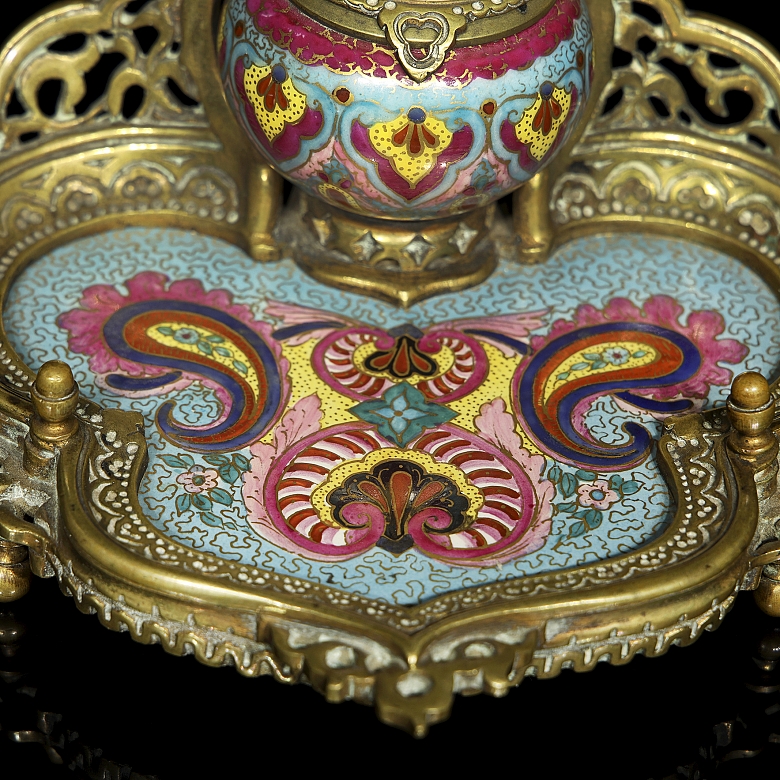 Set of enamelled scribe and stamp seal, 18th-19th century - 4