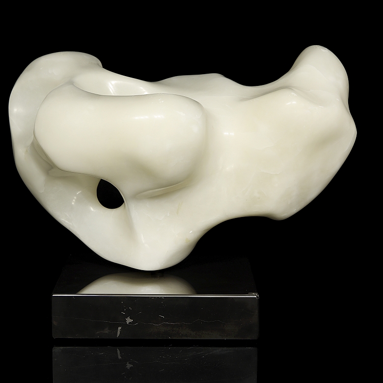 Milton Cohen, White Marble Sculpture, 20th Century - 5
