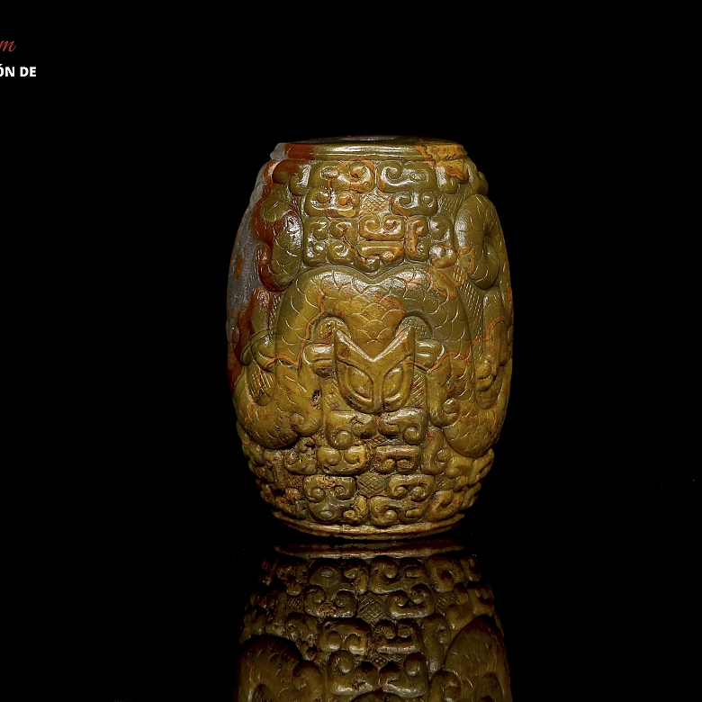 Cuenta de ágata tallada