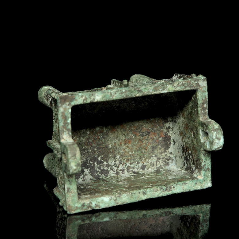 Bronze ritual censer ‘Taotie’, Shang style - 6