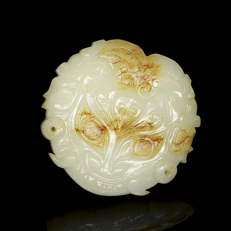 Colgante de jade blanco 