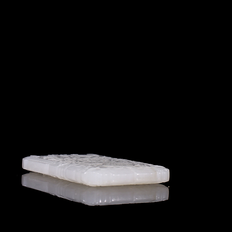 Placa de jade blanco de Hetian