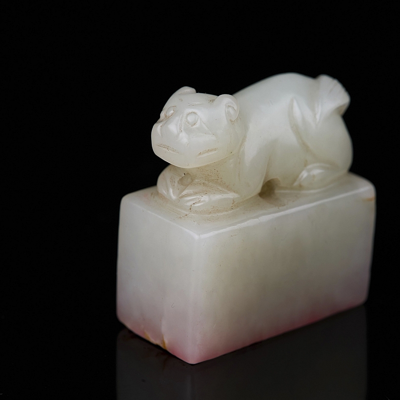 Sello de jade blanco de Hetian