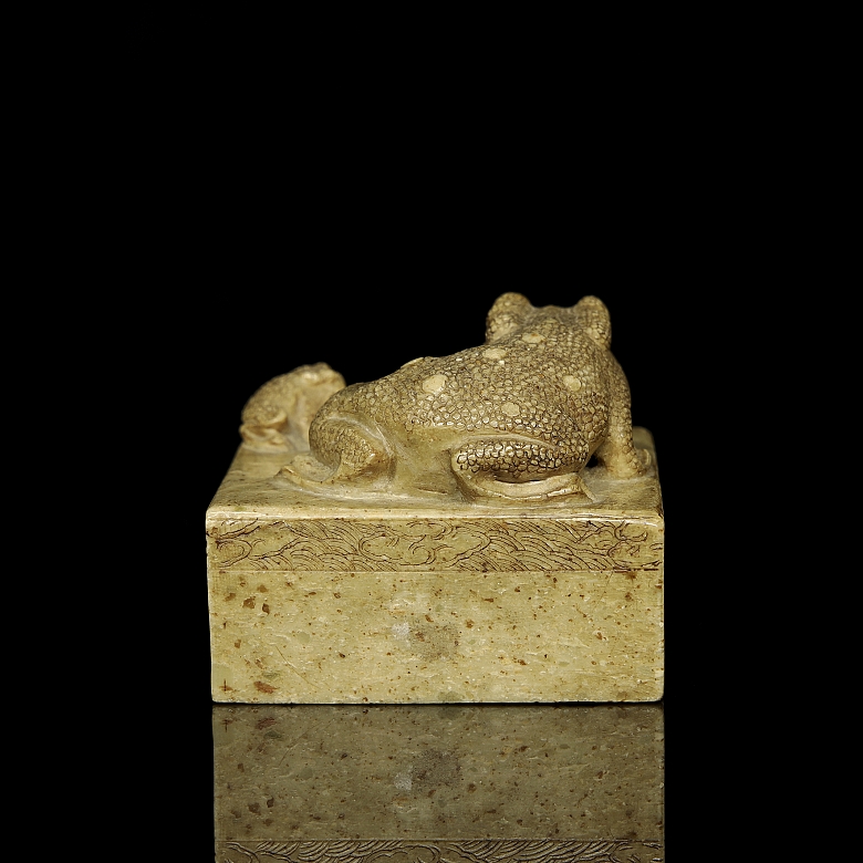 Stone seal “Two Toads”, Qing dynasty - 4