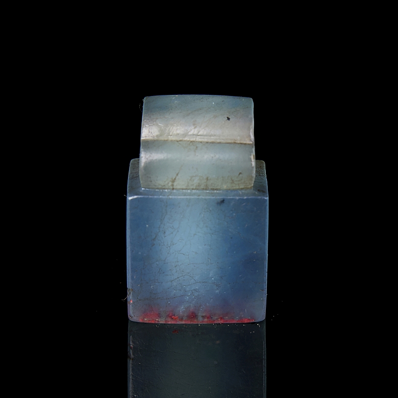 Tourmaline seal ‘Lingzhi’, Qing dynasty