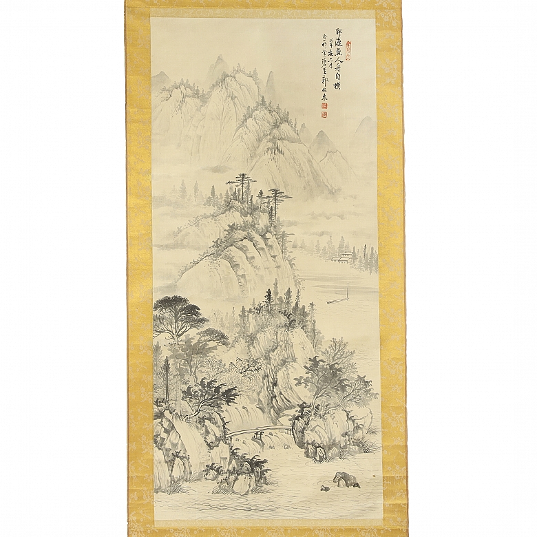中国画《山景》，20世纪 - 1
