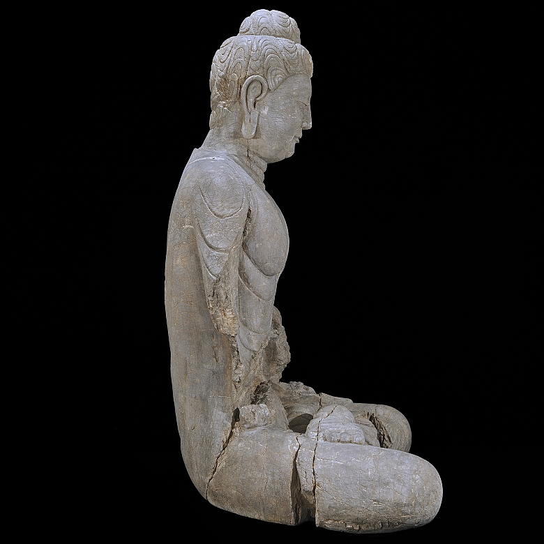 Gran figura de piedra tallada 