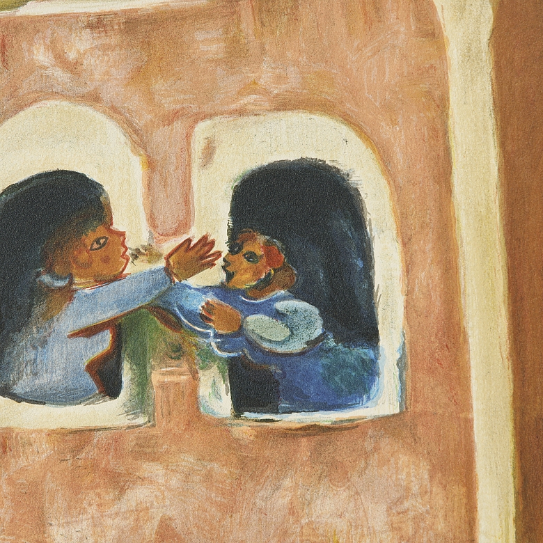 纳胡姆·古特曼（1898-1980）《邻里之战》Nahum Gutman