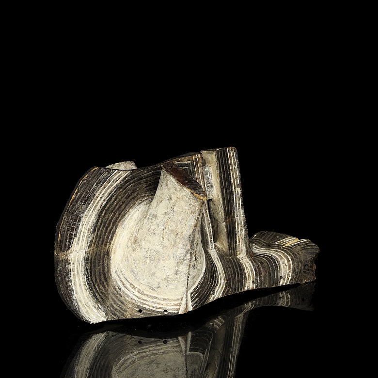 Máscara ceremonial Kifwebe masculina, Songye, R.D. del Congo, s.XX