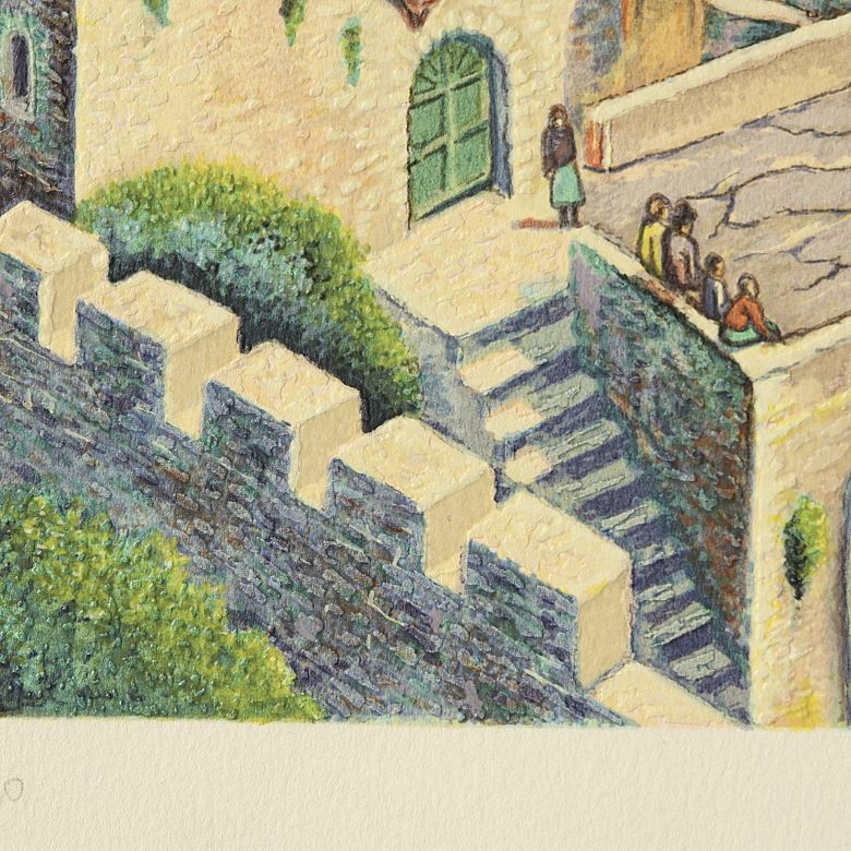 纳胡姆·吉尔博阿 Nahum Gutman （1917-2015）《耶路撒冷》 - 5