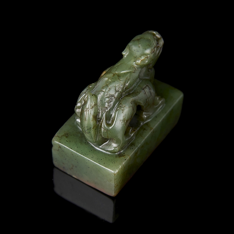 Sello de jade verde 