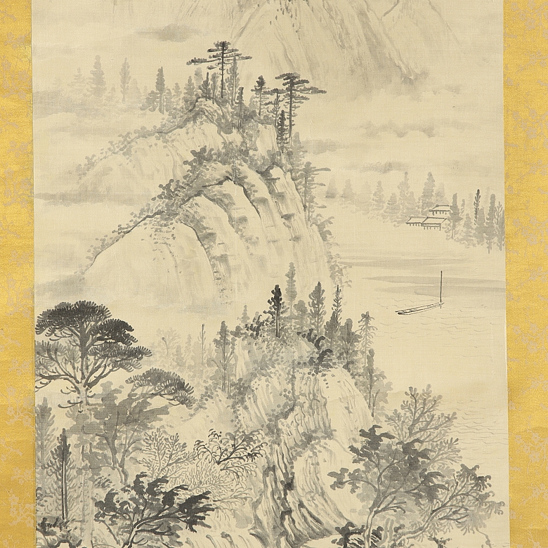 中国画《山景》，20世纪 - 3