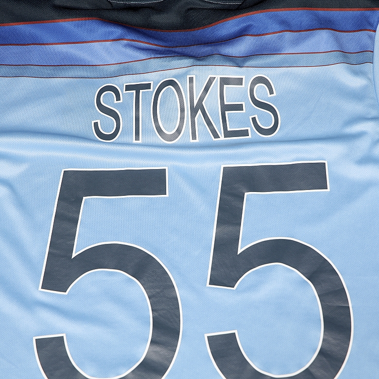 England cricket team jersey, signed by Ben Stokes, certified. - 5