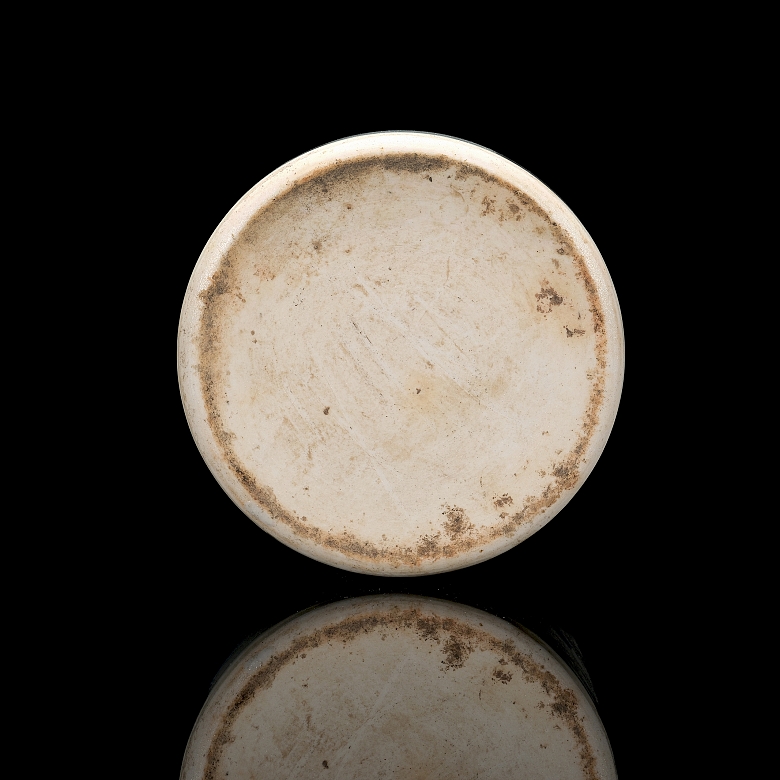 Jarrón de porcelana en azul y blanco 