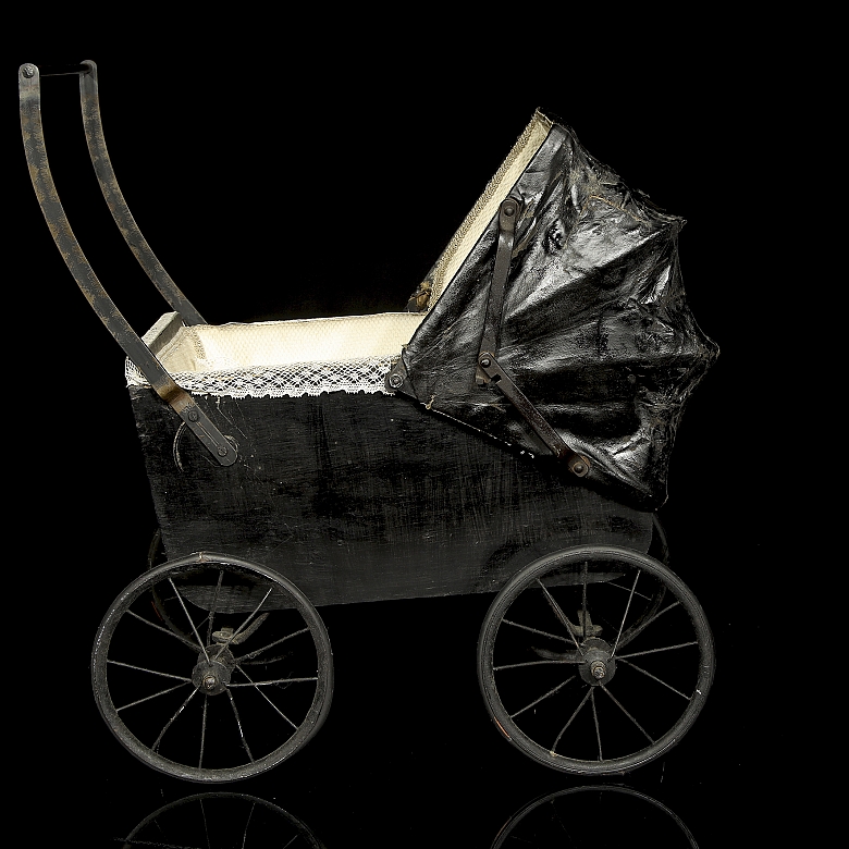 Carrito de paseo para muñeca, España, c.1900-1915