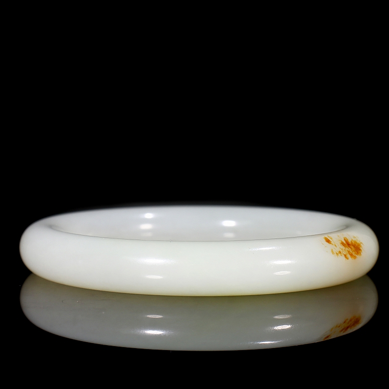 Hetian white jade bracelet, Qing dynasty