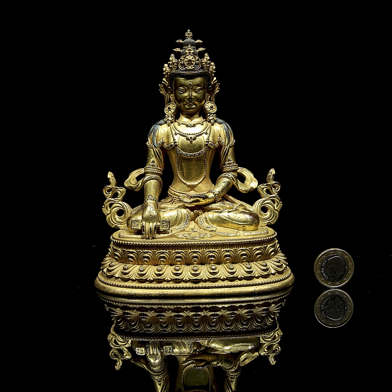 Buda de bronce dorado 