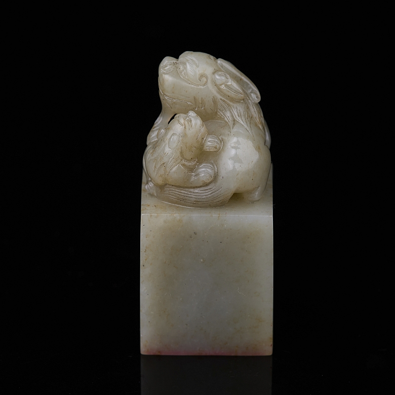 Sello de jade tallado