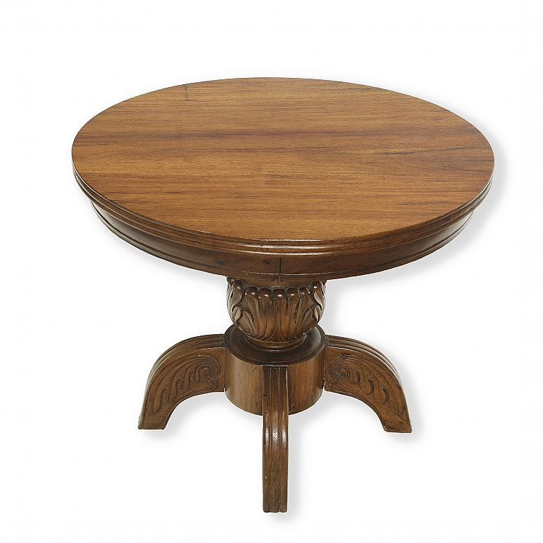 Carved wooden side table, 20th century - 2