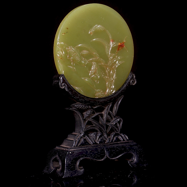 Panel de jade amarillo de Hetian 